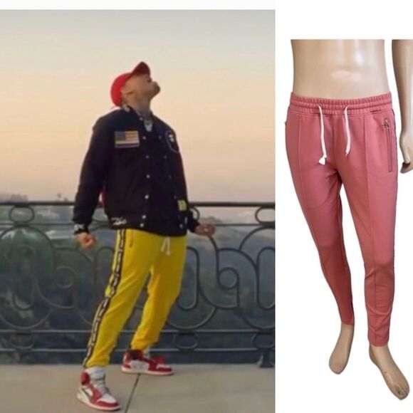 Homme + Femme Chris Brown dust pink Global truck joggers pants S